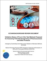 Cover of ICCVAM BRD on In Vitro Pyrogen Test Methods