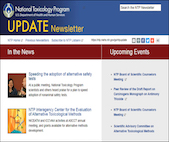 Screenshot of NTP Update newsletter