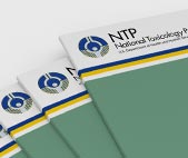 Stack of printed NTP research reports