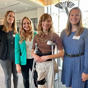From left to right, NIEHS’ Kelly Shipkowski, Ph.D.; Kristen Ryan, Ph.D.; Anna Kreutz, Ph.D., and Anika Dzierlenga, Ph.D.,