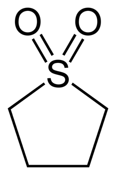 Figure 1. Sulfolane (CASRN 126-33-0; DTXSID3027037; Chemical Formula: C4H8SO2; Molecular Weight: 120.17 g/mol)