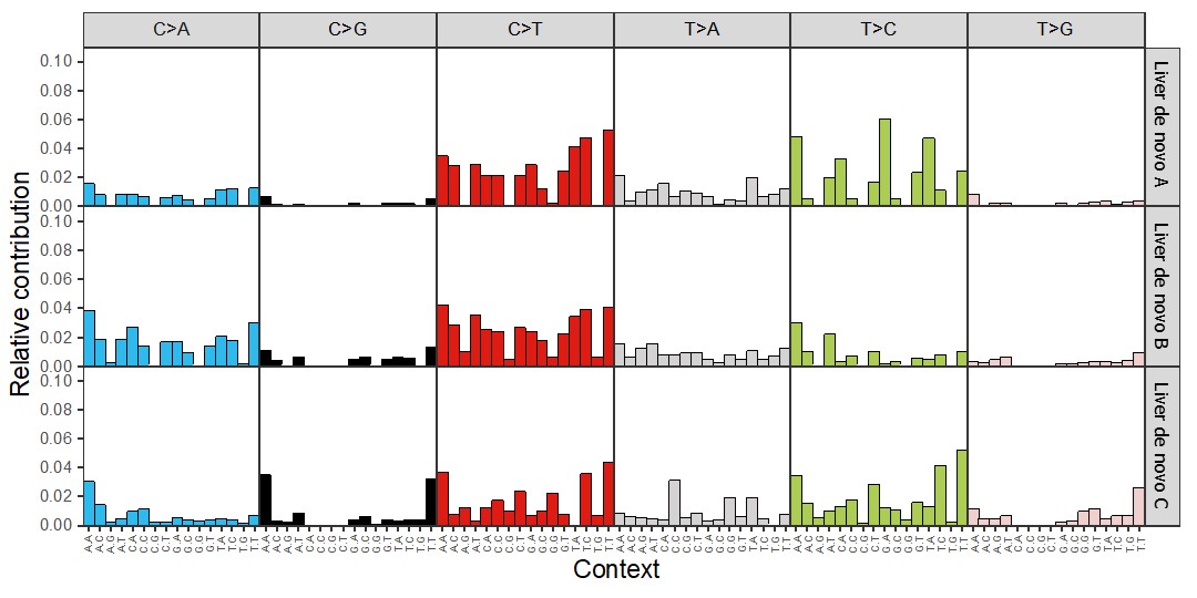 Figure E-2. De novo Mutational Spectra of Hepatocellular Carcinomas in B6C3F1/N Mice Arising Spontaneously or Following Chronic (Two-year) Inhalation Exposure to α-Pinene